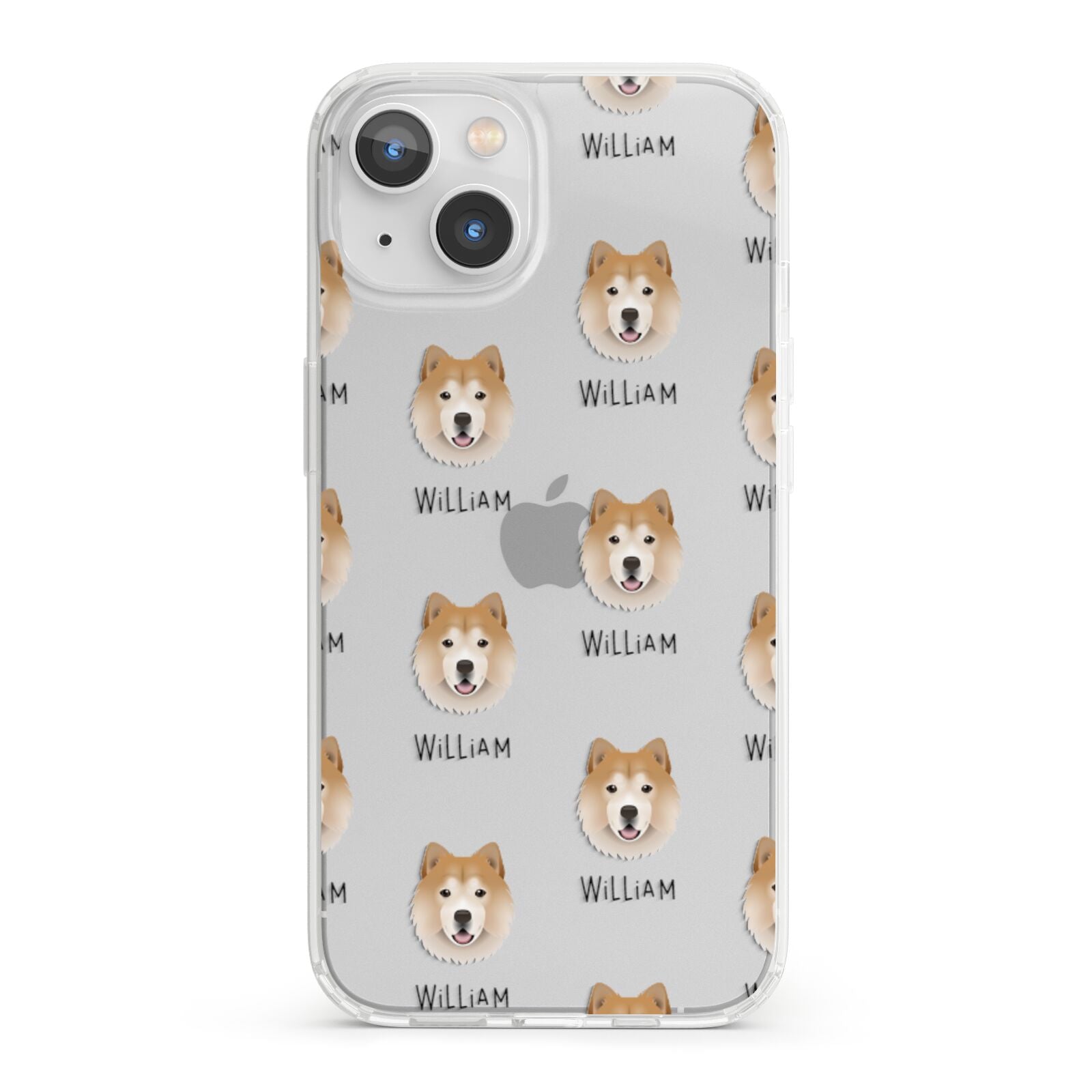 Chusky Icon with Name iPhone 13 Clear Bumper Case