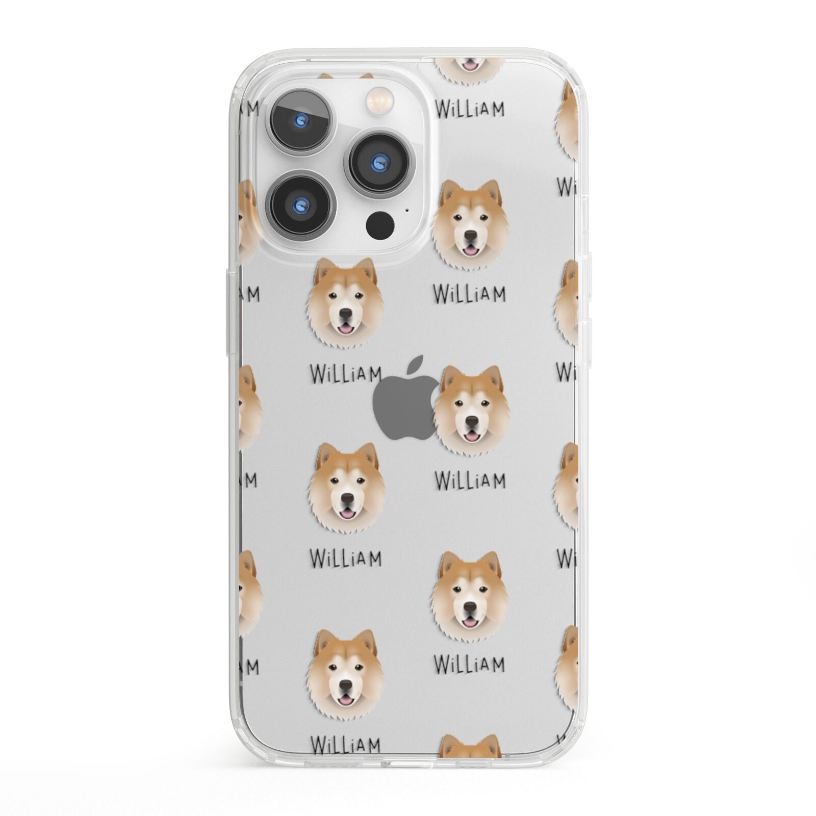 Chusky Icon with Name iPhone 13 Pro Clear Bumper Case
