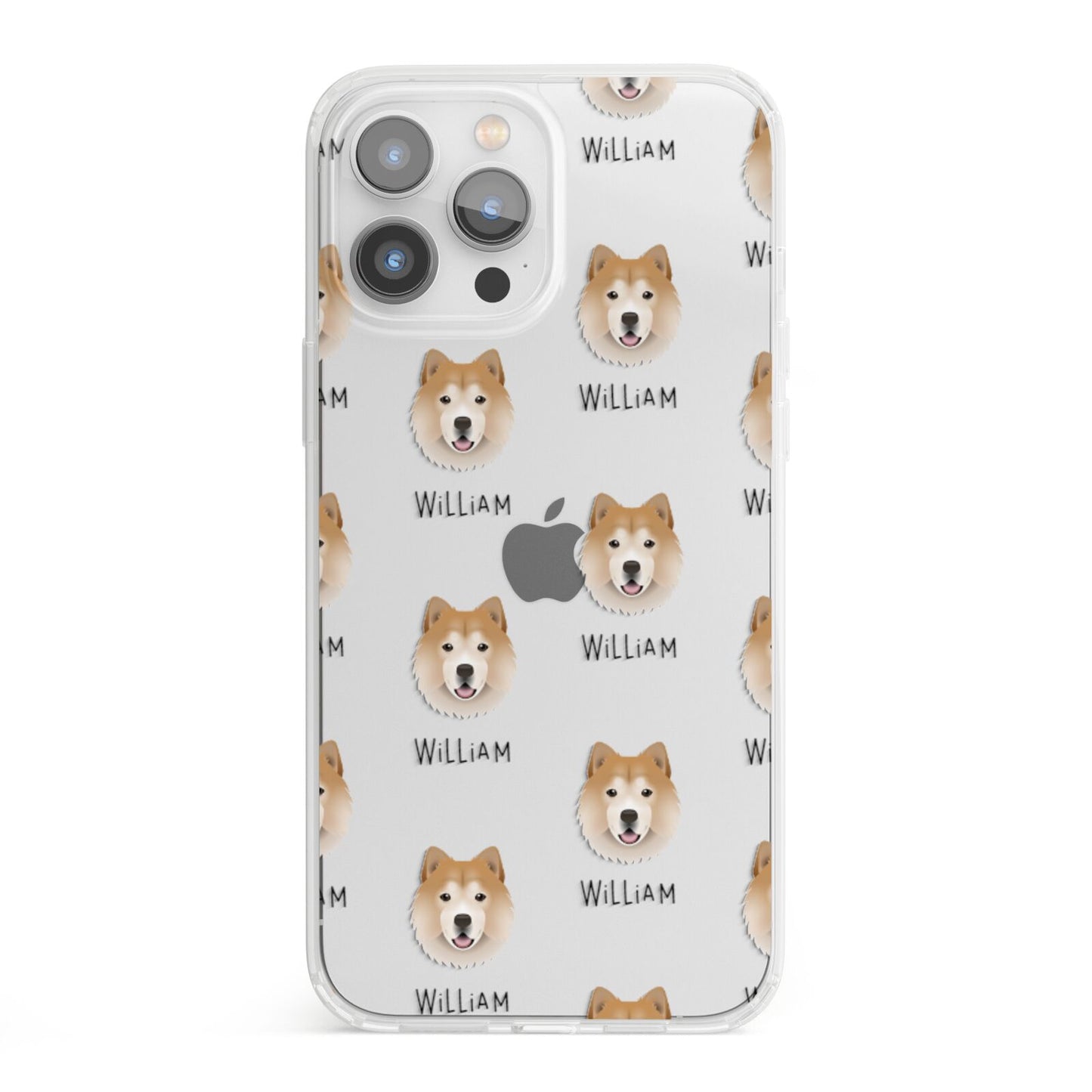 Chusky Icon with Name iPhone 13 Pro Max Clear Bumper Case