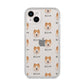Chusky Icon with Name iPhone 14 Plus Clear Tough Case Starlight
