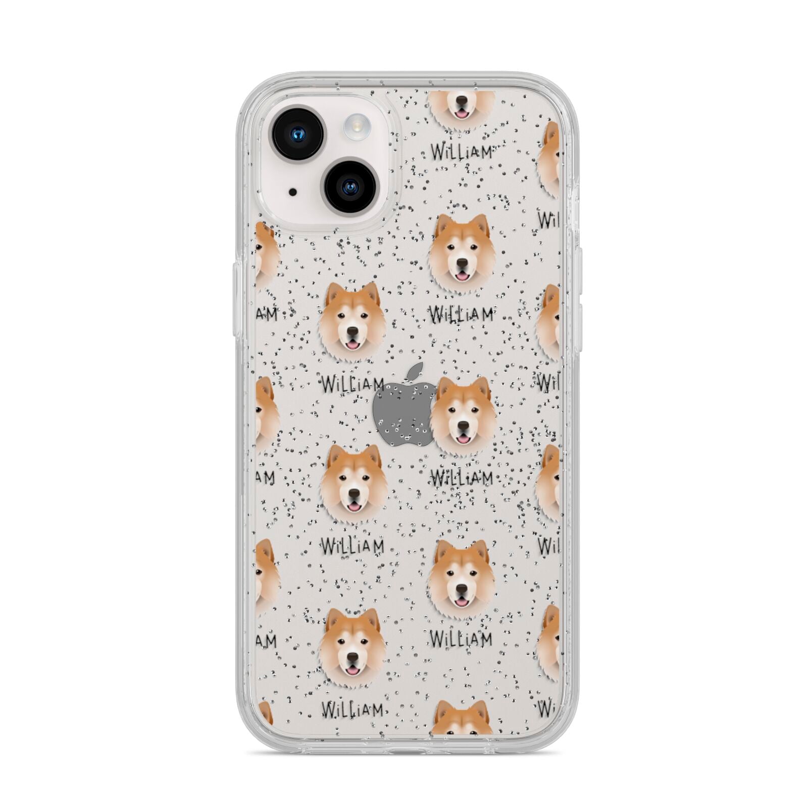 Chusky Icon with Name iPhone 14 Plus Glitter Tough Case Starlight