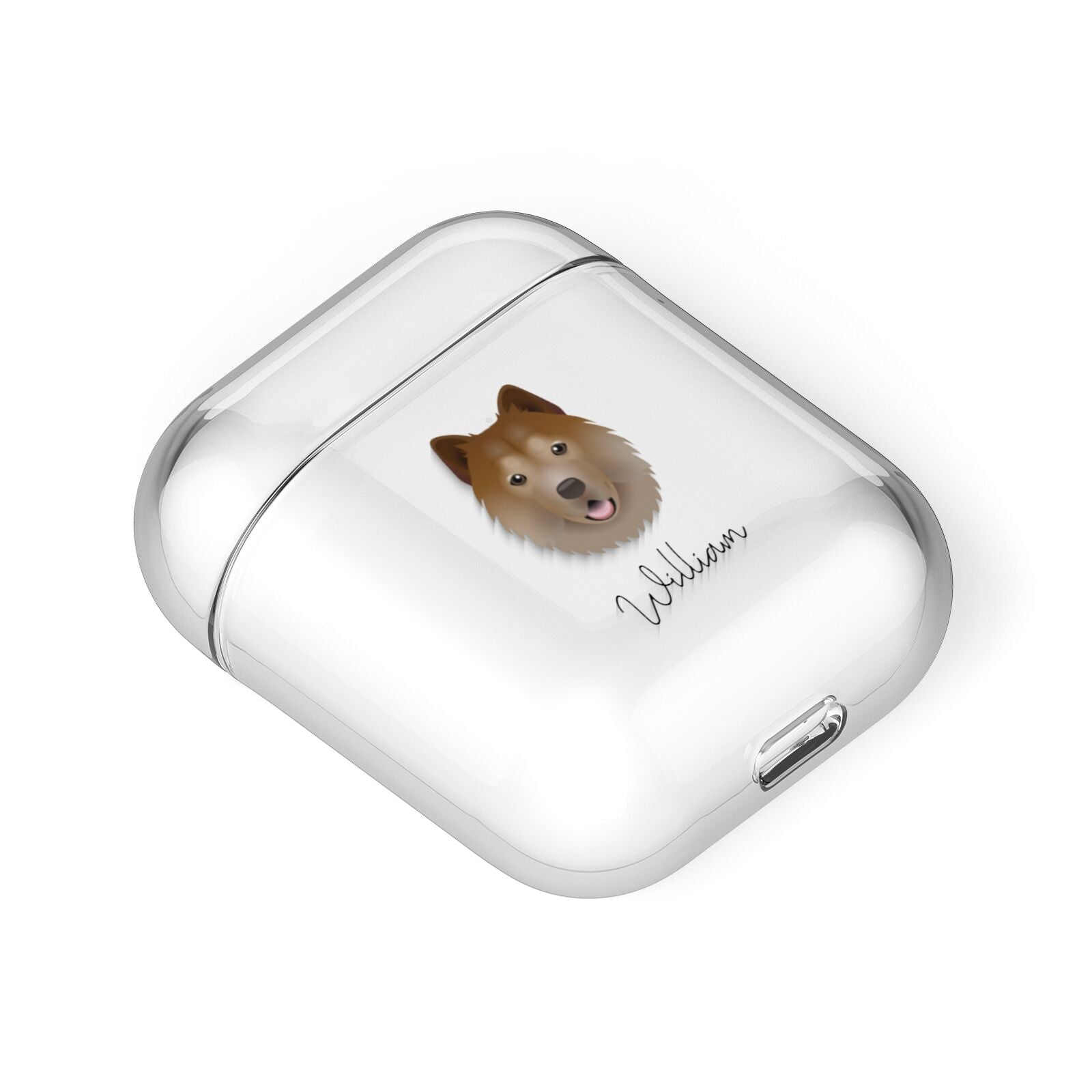 Chusky Personalised AirPods Case Laid Flat