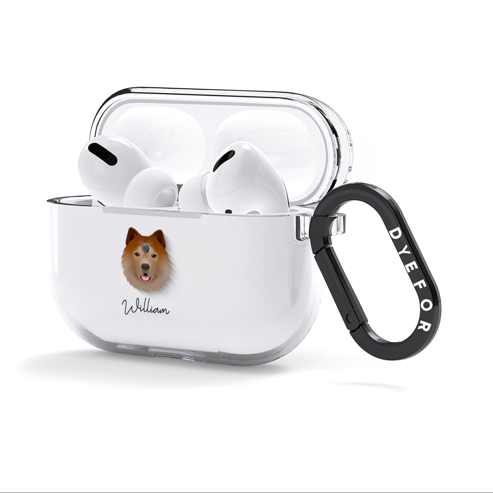 Chusky Personalised AirPods Clear Case 3rd Gen Side Image