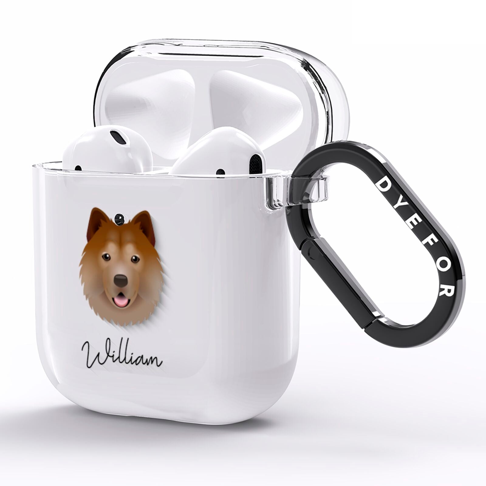 Chusky Personalised AirPods Clear Case Side Image