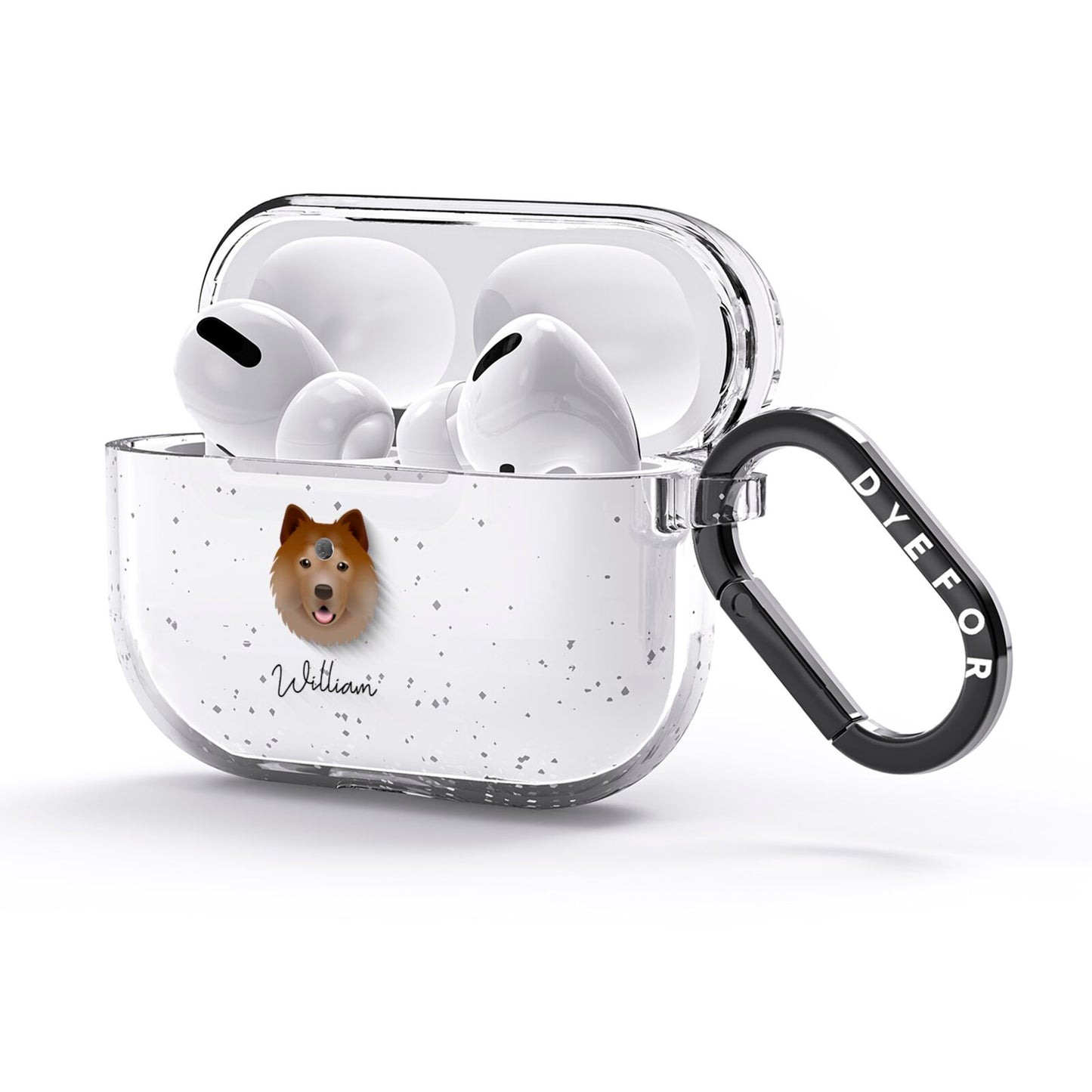 Chusky Personalised AirPods Glitter Case 3rd Gen Side Image