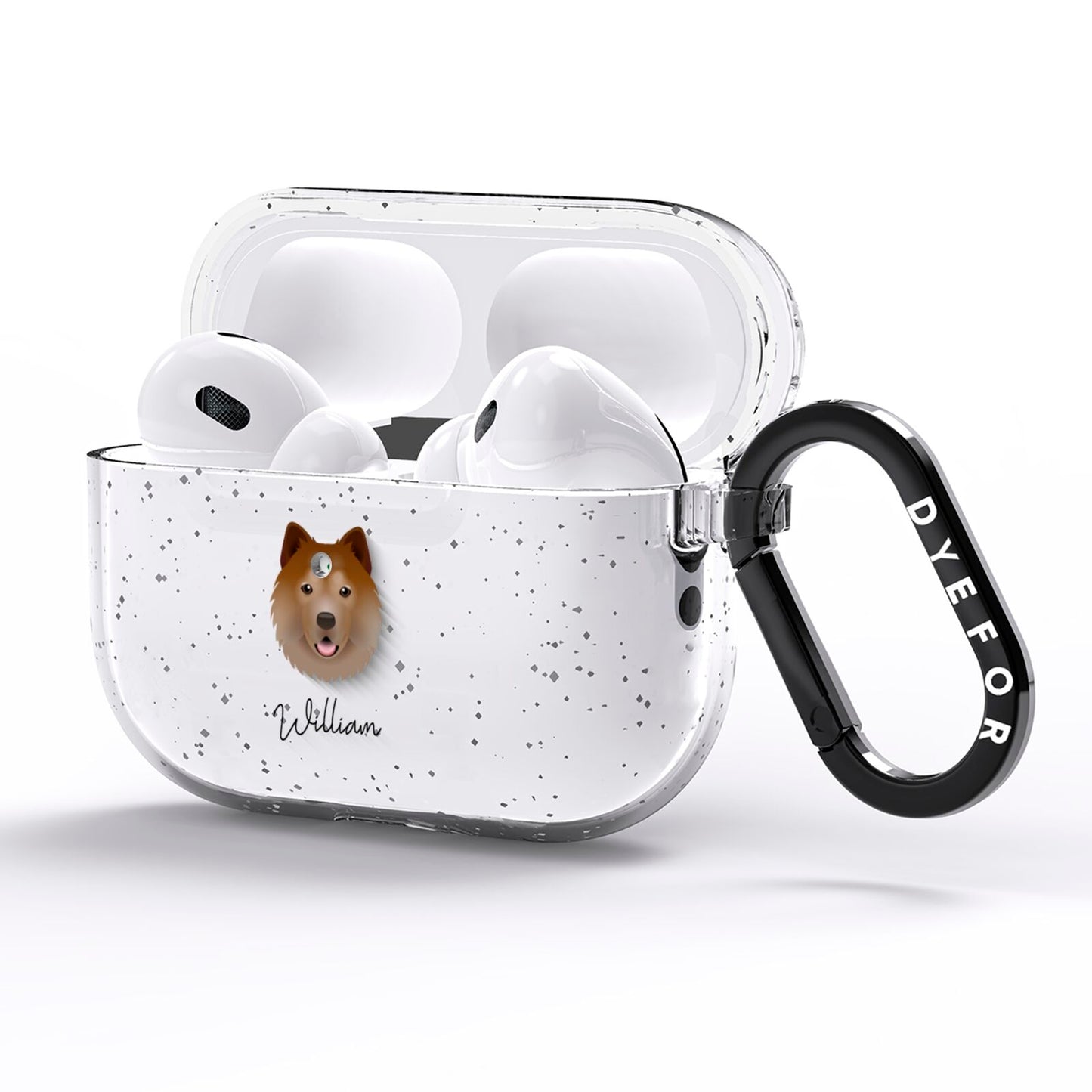 Chusky Personalised AirPods Pro Glitter Case Side Image