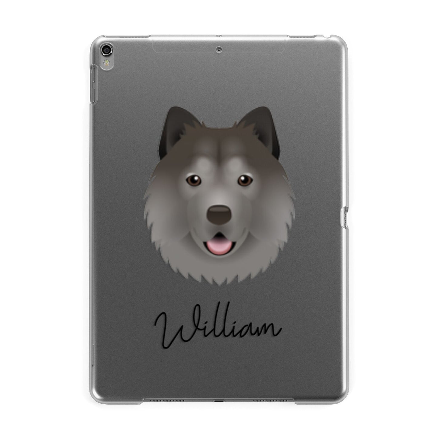 Chusky Personalised Apple iPad Grey Case