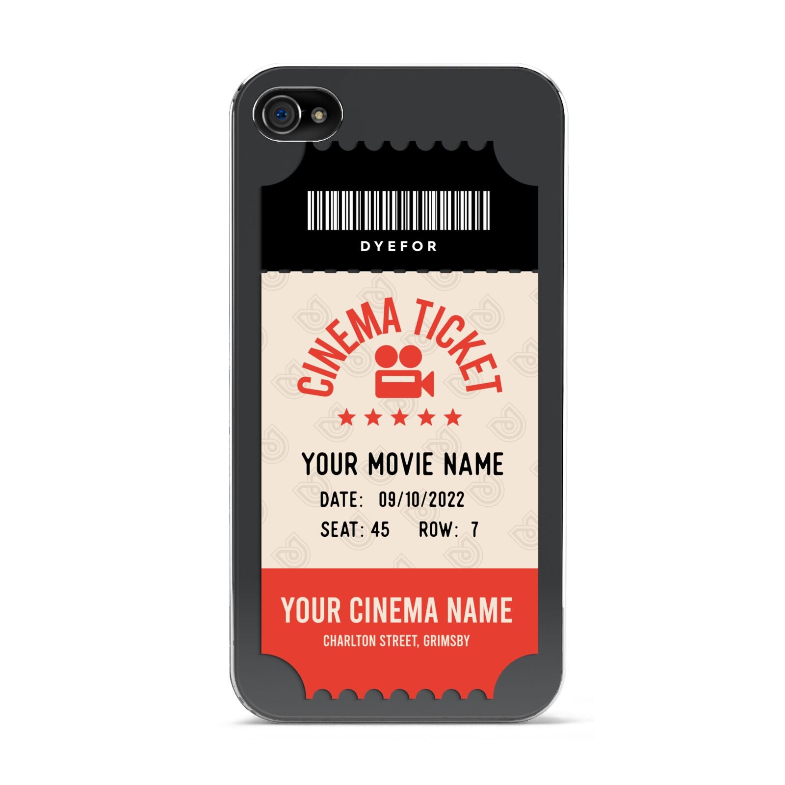 Cinema Ticket Apple iPhone 4s Case