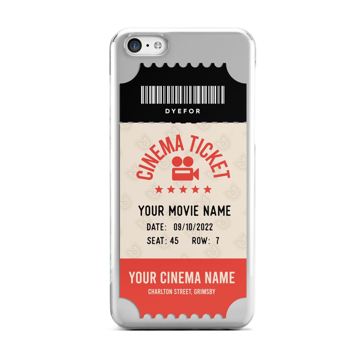 Cinema Ticket Apple iPhone 5c Case