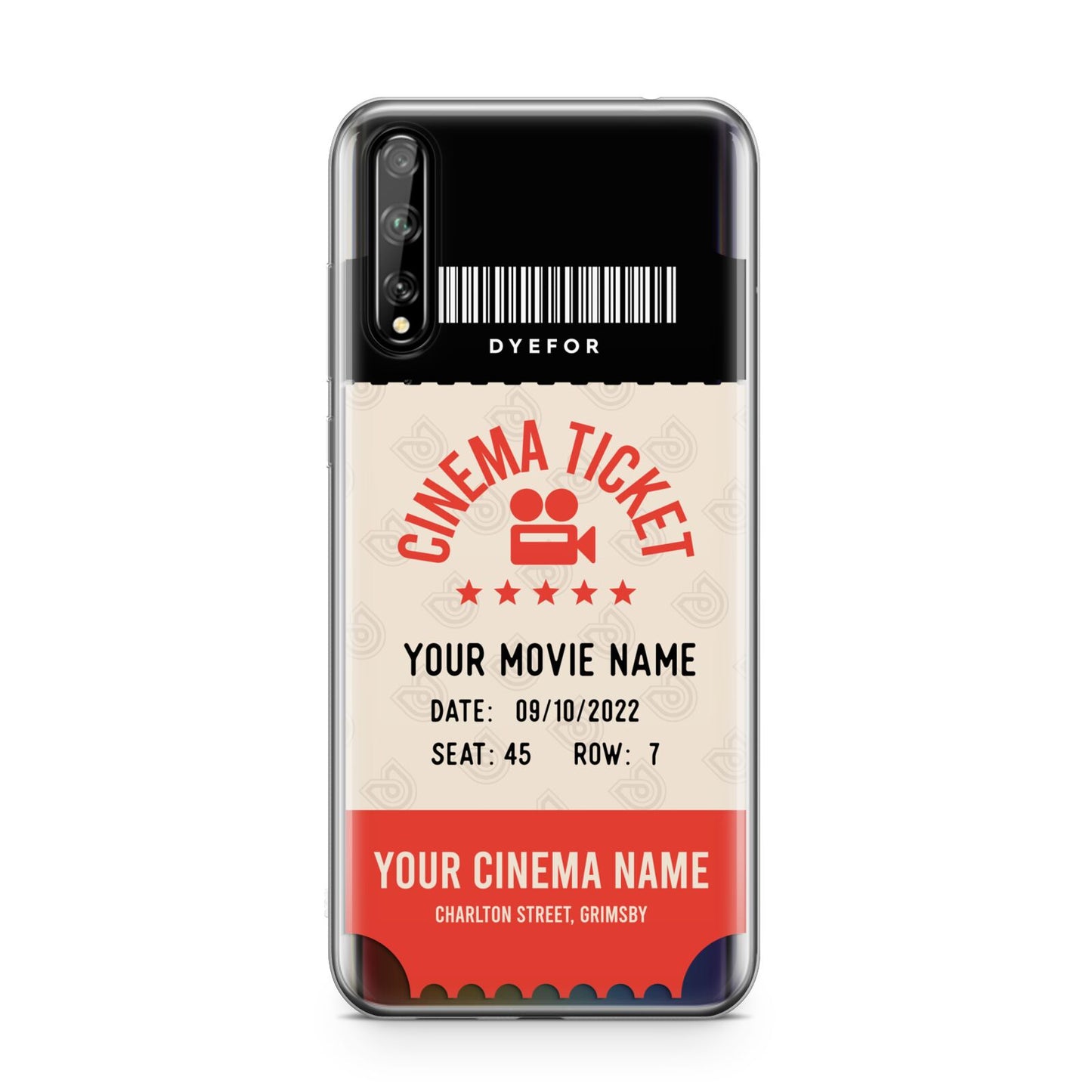 Cinema Ticket Huawei Enjoy 10s Phone Case