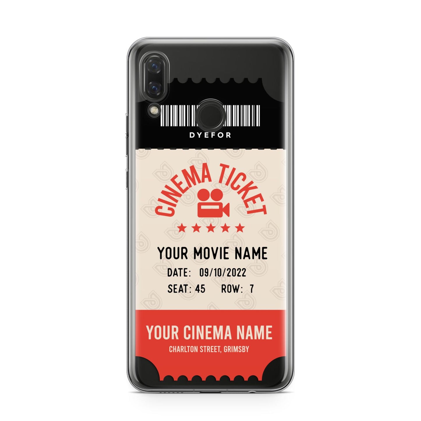 Cinema Ticket Huawei Nova 3 Phone Case