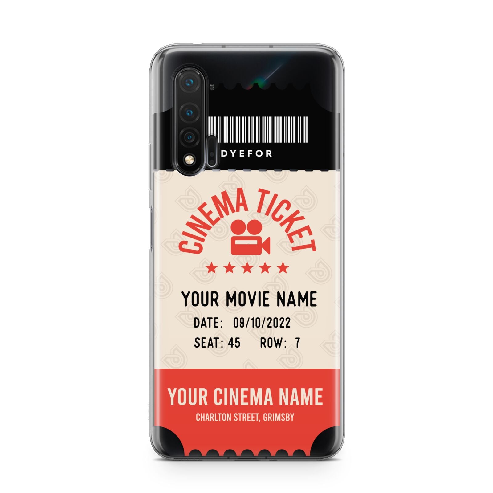 Cinema Ticket Huawei Nova 6 Phone Case