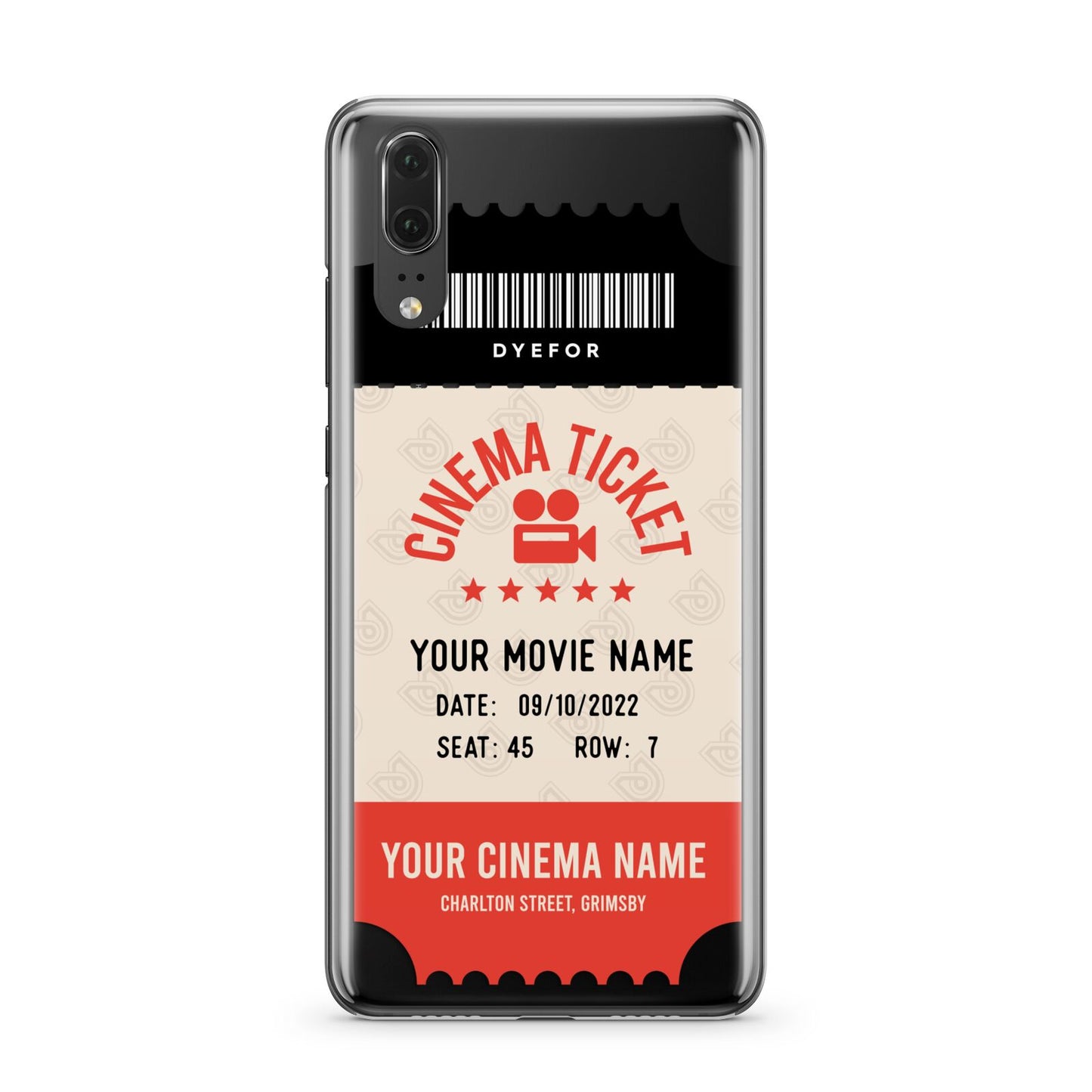 Cinema Ticket Huawei P20 Phone Case