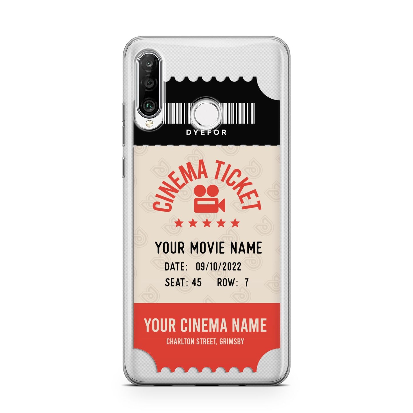 Cinema Ticket Huawei P30 Lite Phone Case