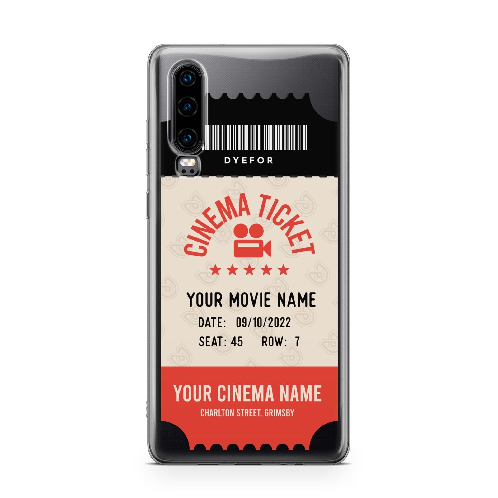 Cinema Ticket Huawei P30 Phone Case