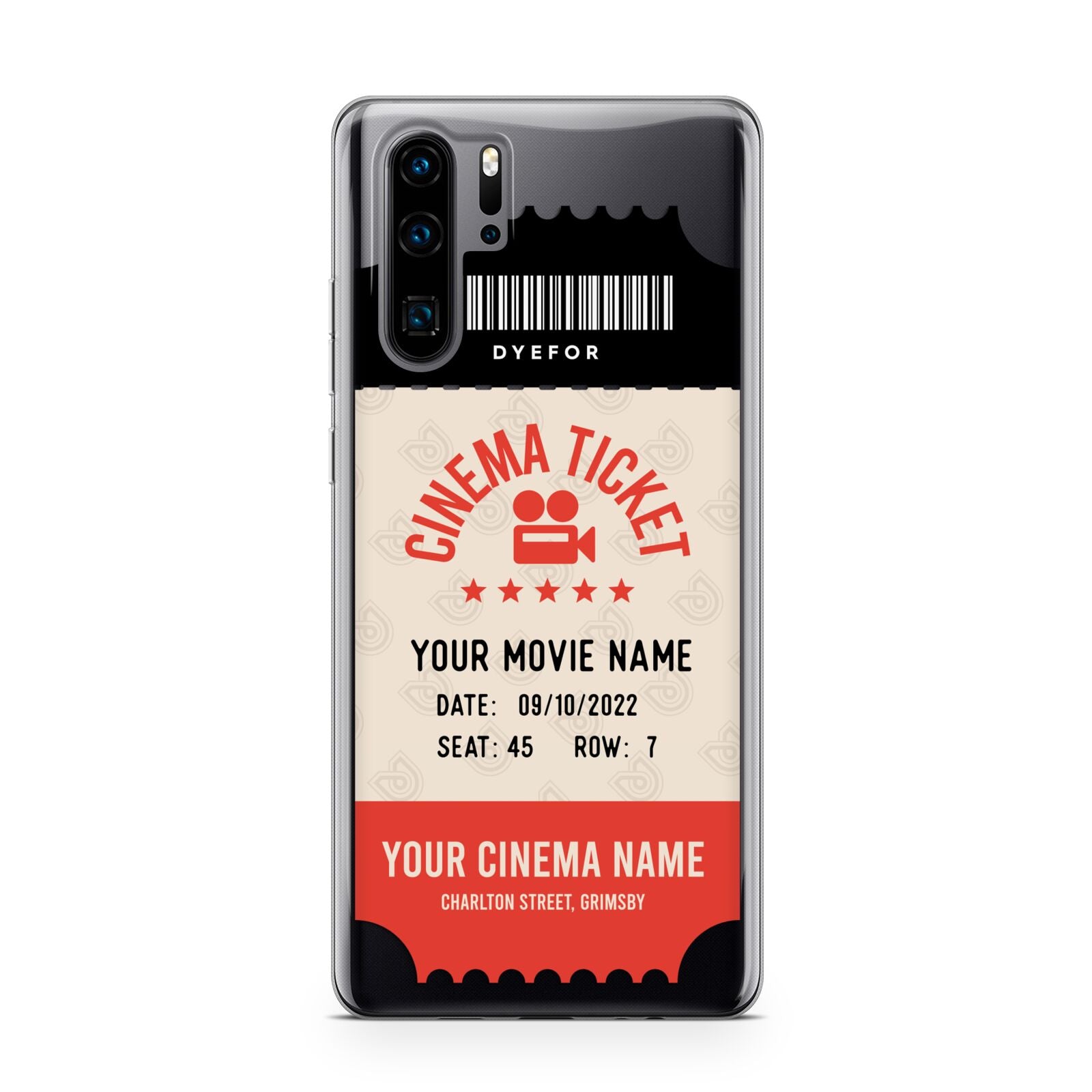 Cinema Ticket Huawei P30 Pro Phone Case