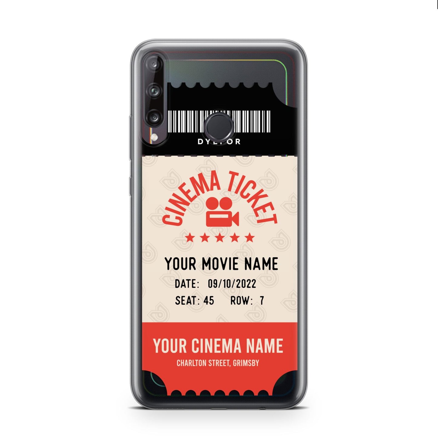 Cinema Ticket Huawei P40 Lite E Phone Case