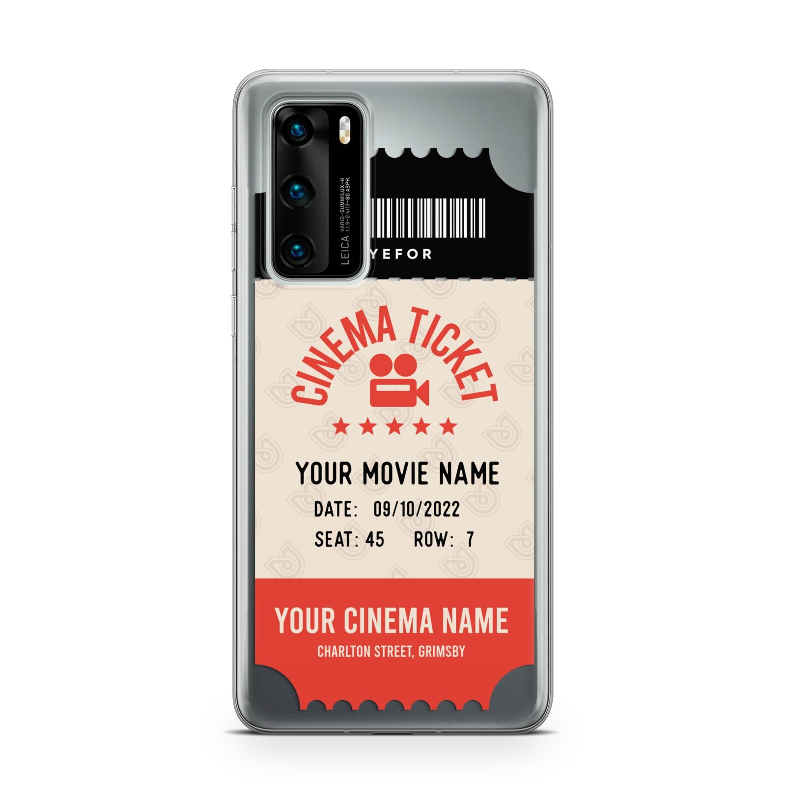 Cinema Ticket Huawei P40 Phone Case