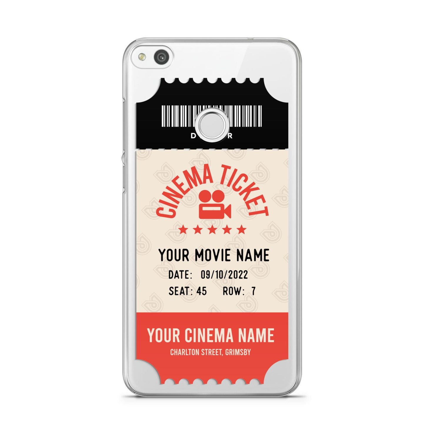 Cinema Ticket Huawei P8 Lite Case