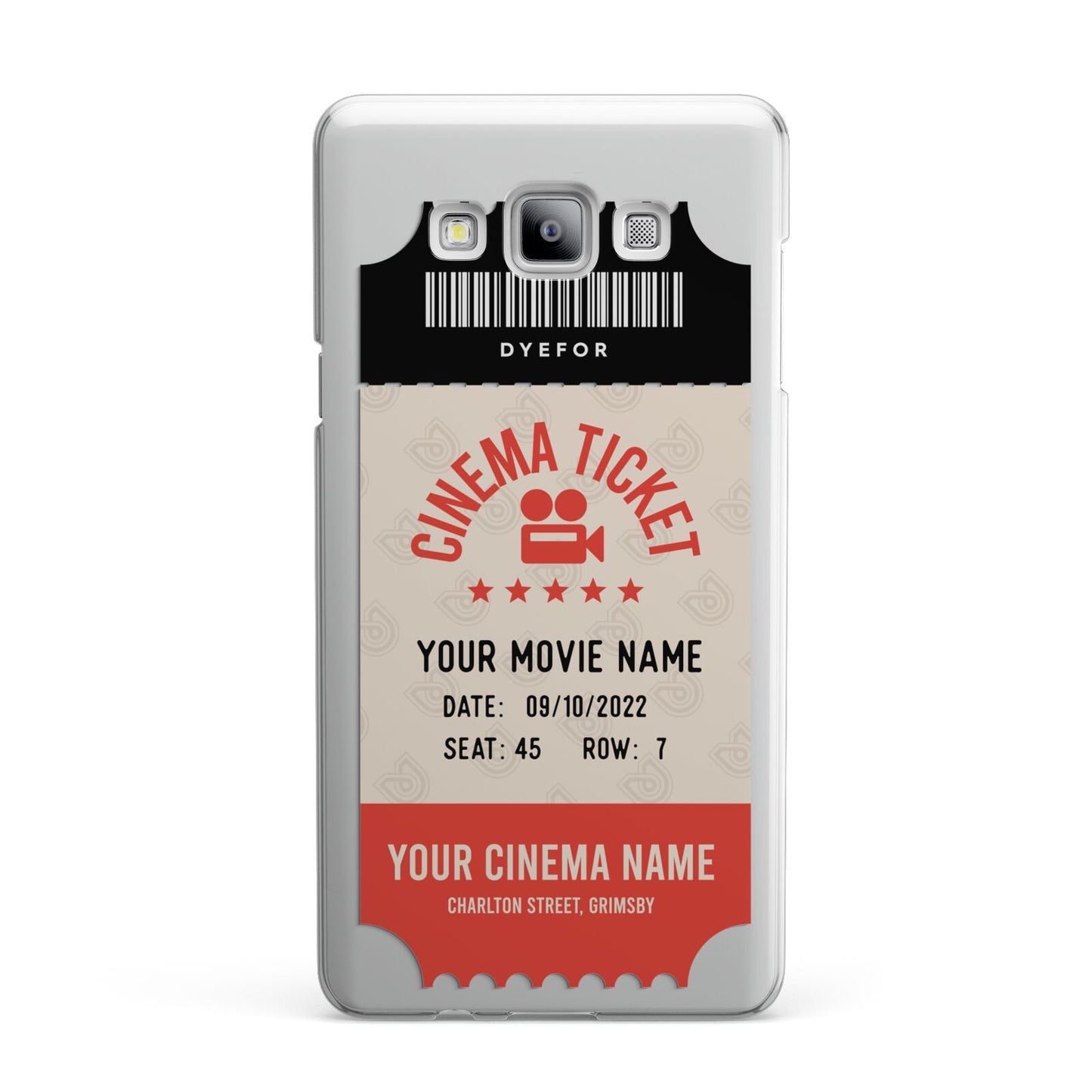 Cinema Ticket Samsung Galaxy A7 2015 Case