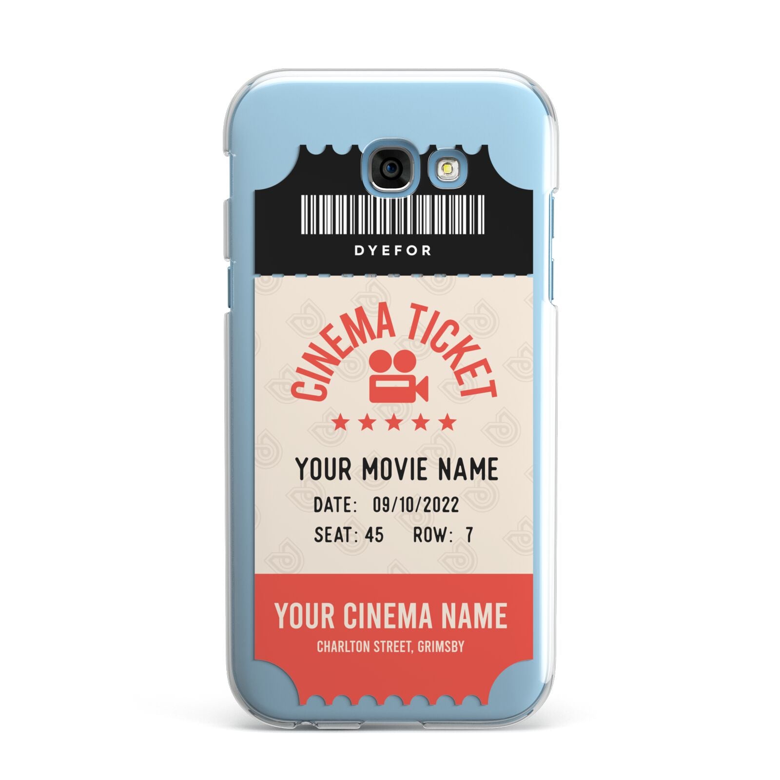 Cinema Ticket Samsung Galaxy A7 2017 Case