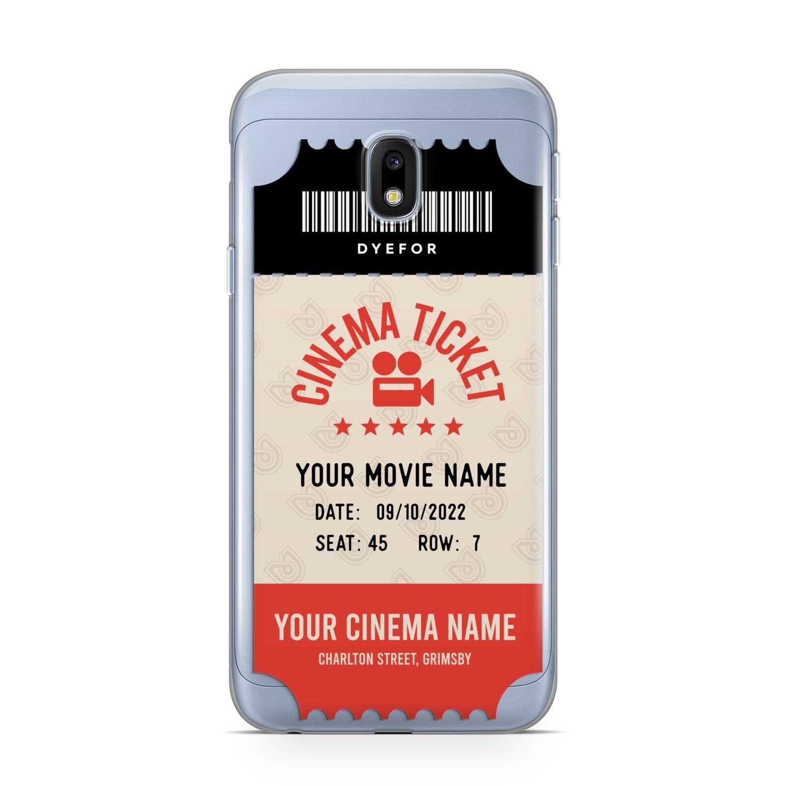 Cinema Ticket Samsung Galaxy J3 2017 Case