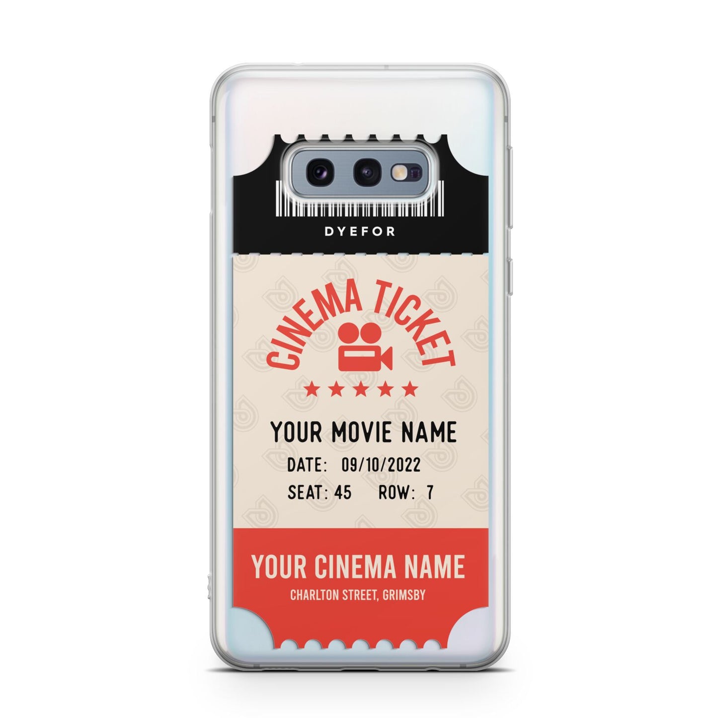 Cinema Ticket Samsung Galaxy S10E Case