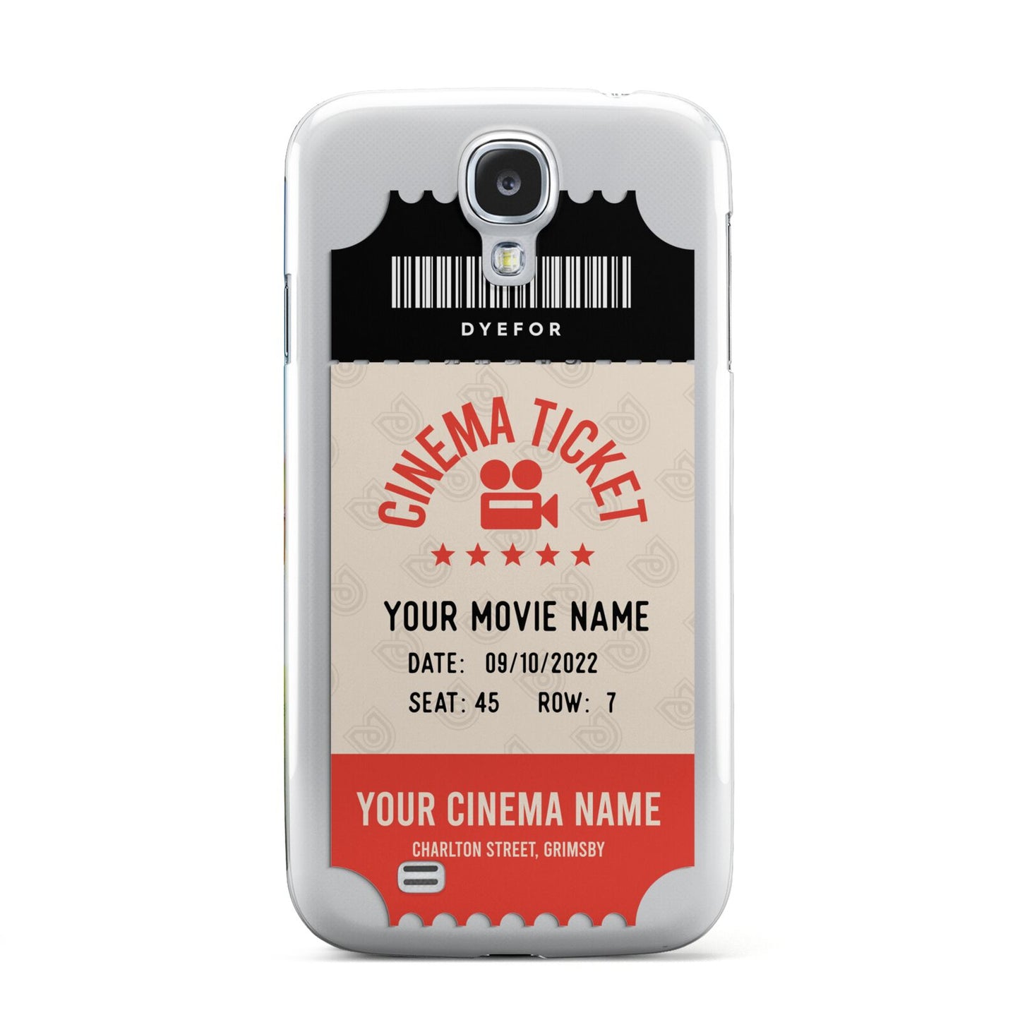 Cinema Ticket Samsung Galaxy S4 Case