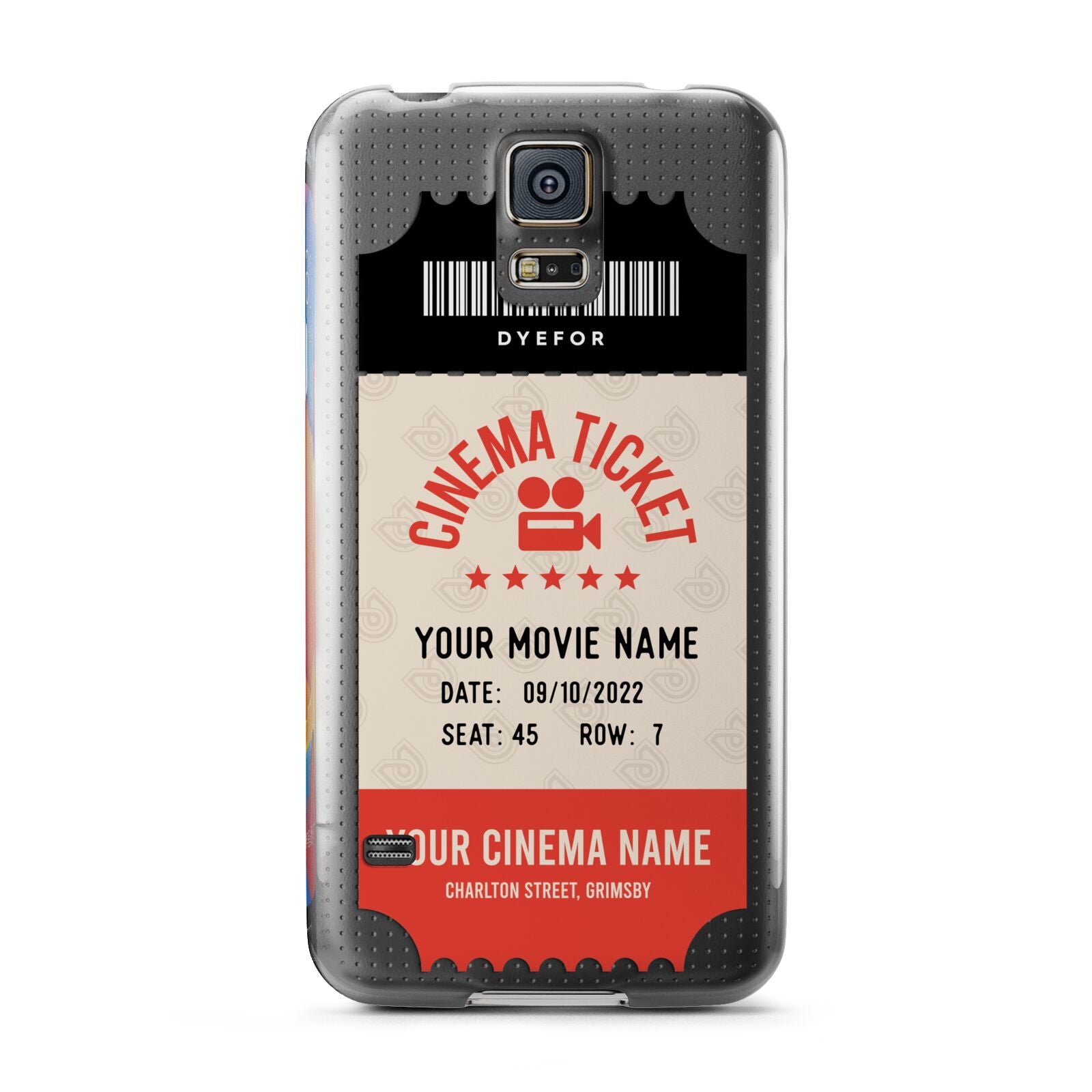 Cinema Ticket Samsung Galaxy S5 Case