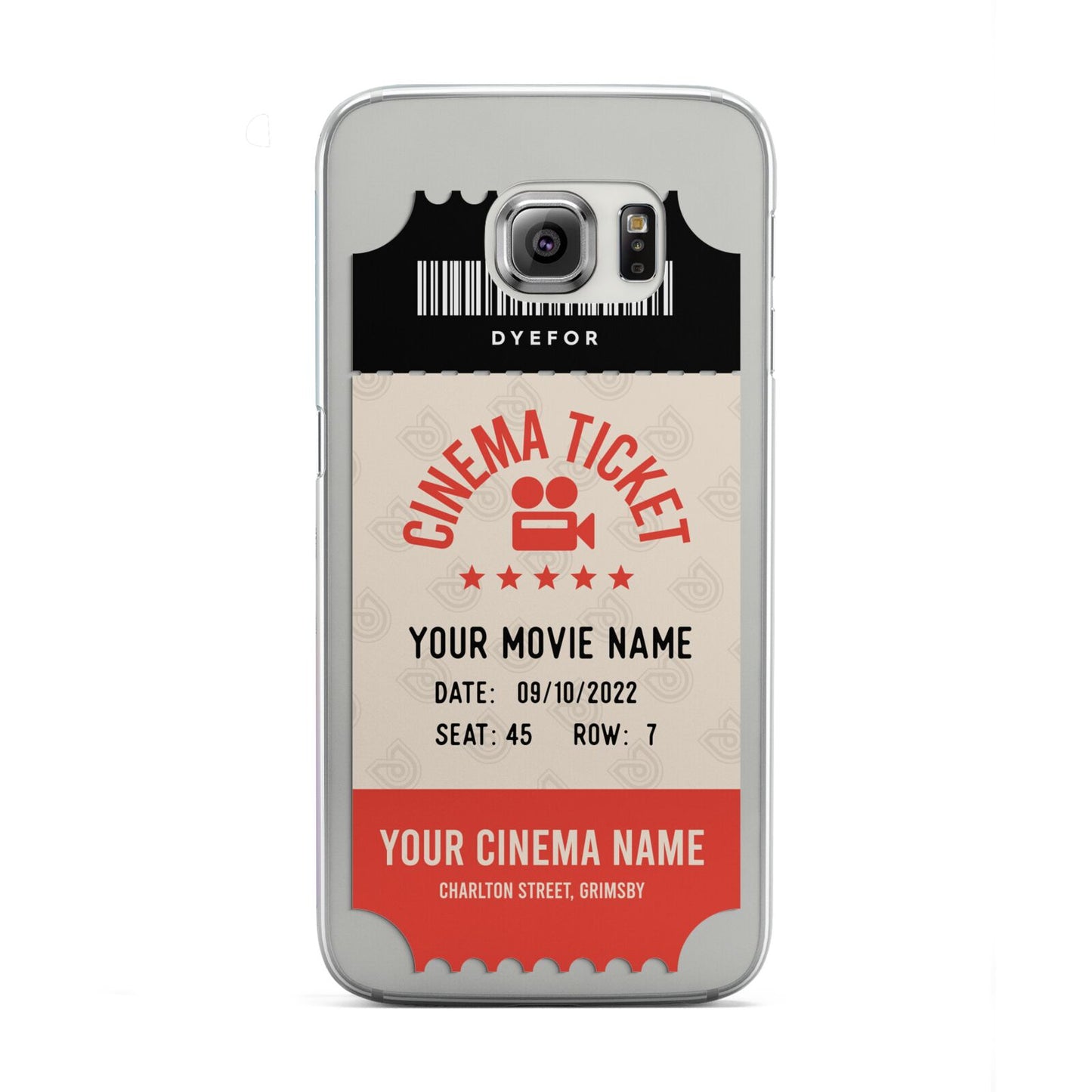 Cinema Ticket Samsung Galaxy S6 Edge Case