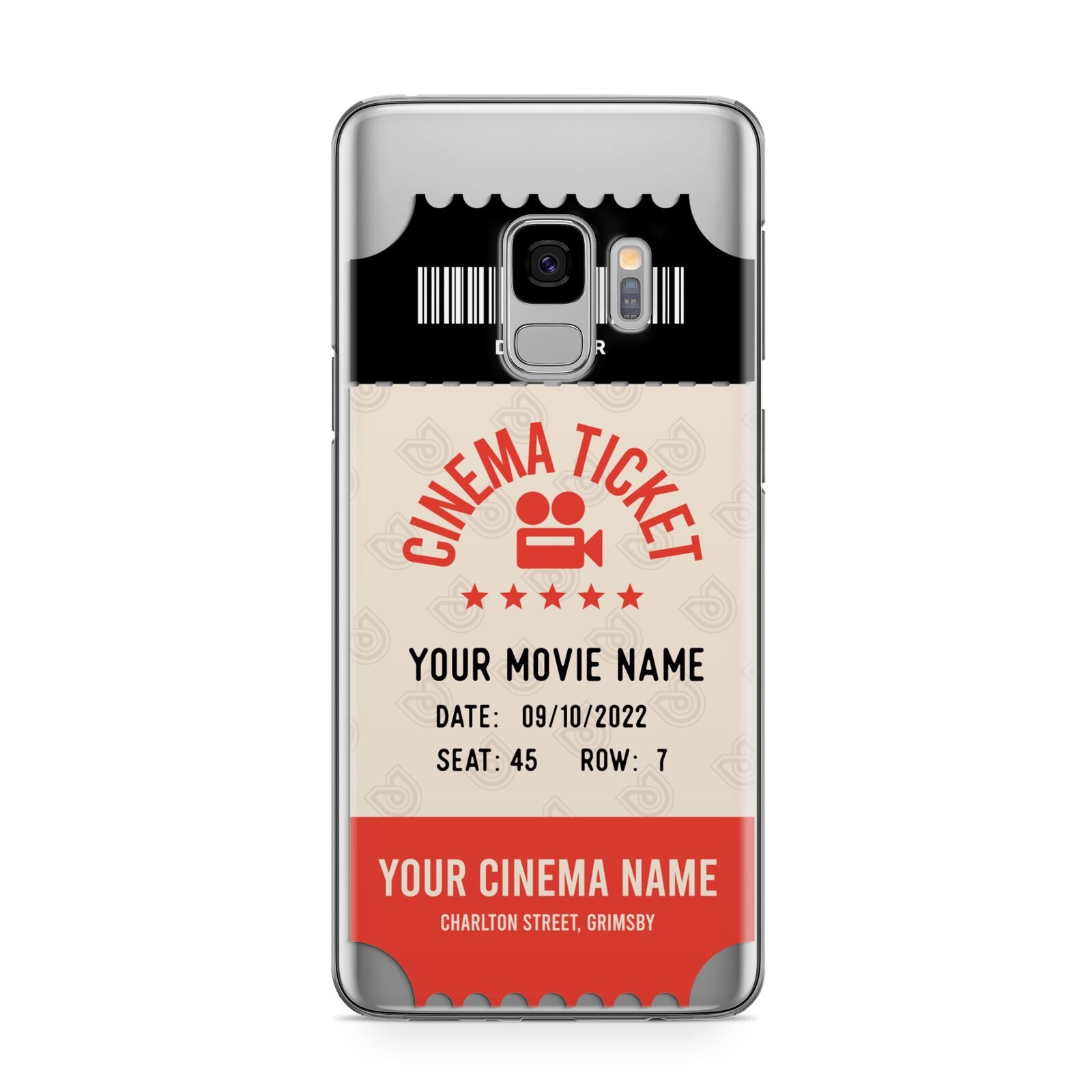 Cinema Ticket Samsung Galaxy S9 Case