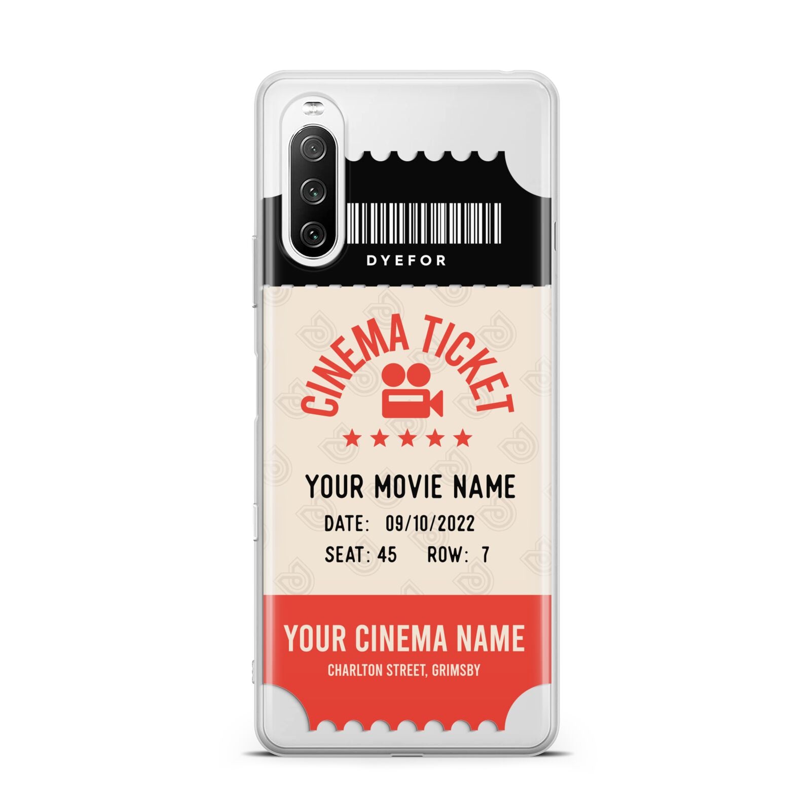 Cinema Ticket Sony Xperia 10 III Case