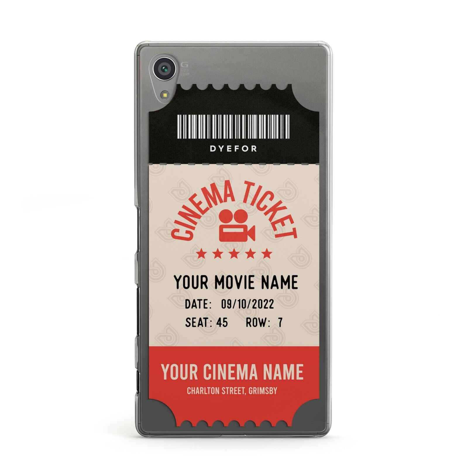 Cinema Ticket Sony Xperia Case