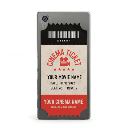 Cinema Ticket Sony Xperia Case