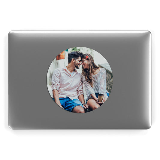 Circle Photo Upload Apple MacBook Case