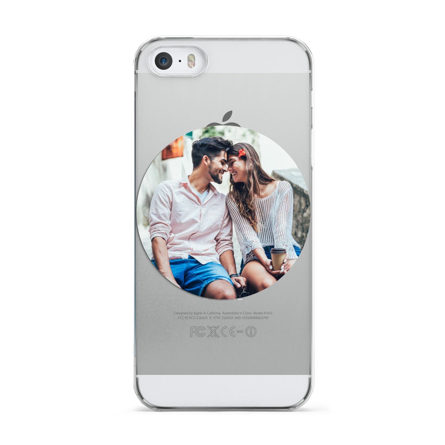 Circle Photo Upload Apple iPhone 5 Case