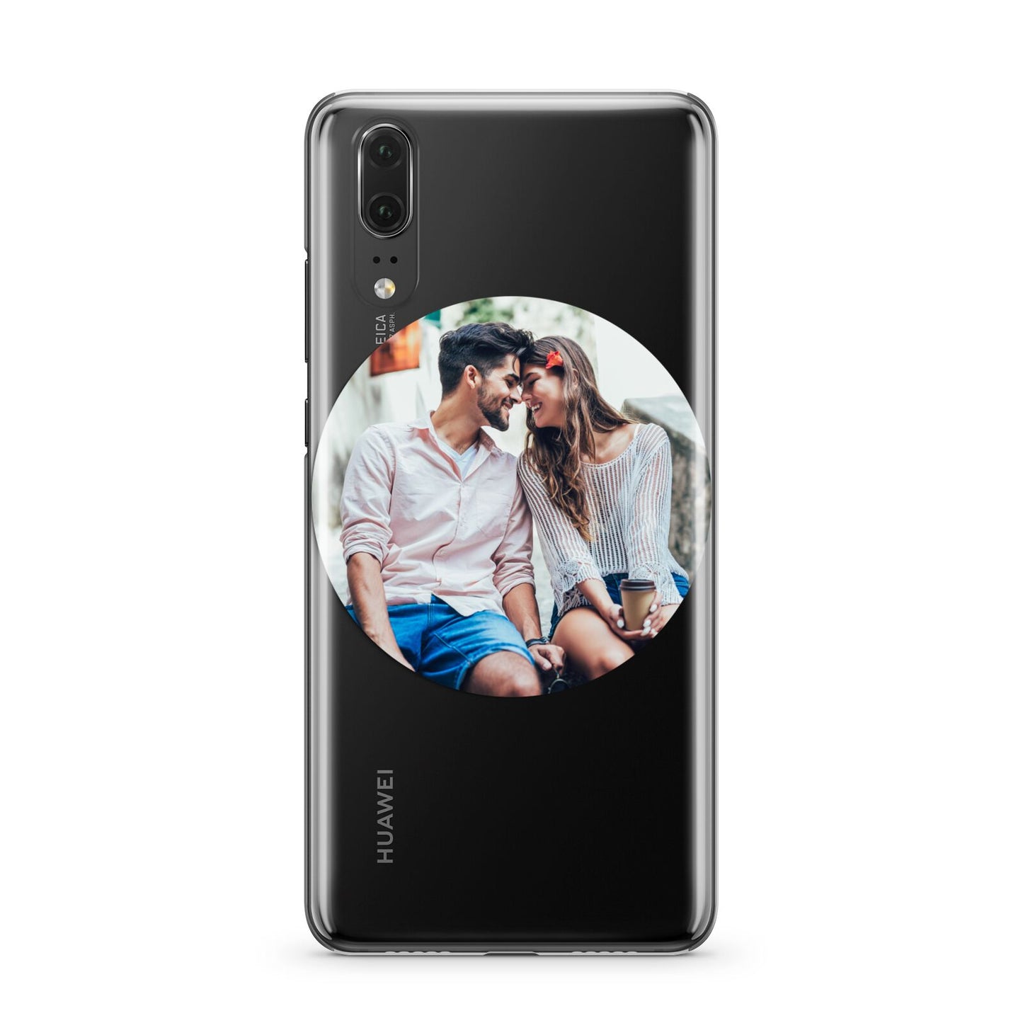 Circle Photo Upload Huawei P20 Phone Case