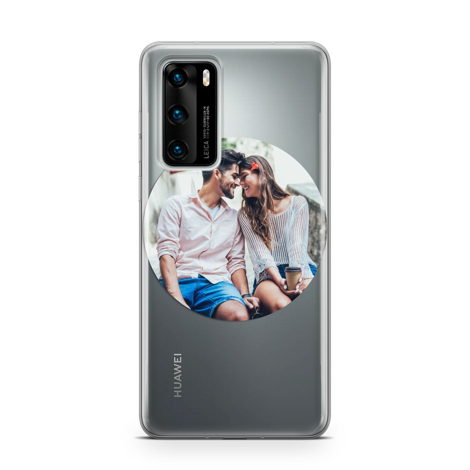 Circle Photo Upload Huawei P40 Phone Case