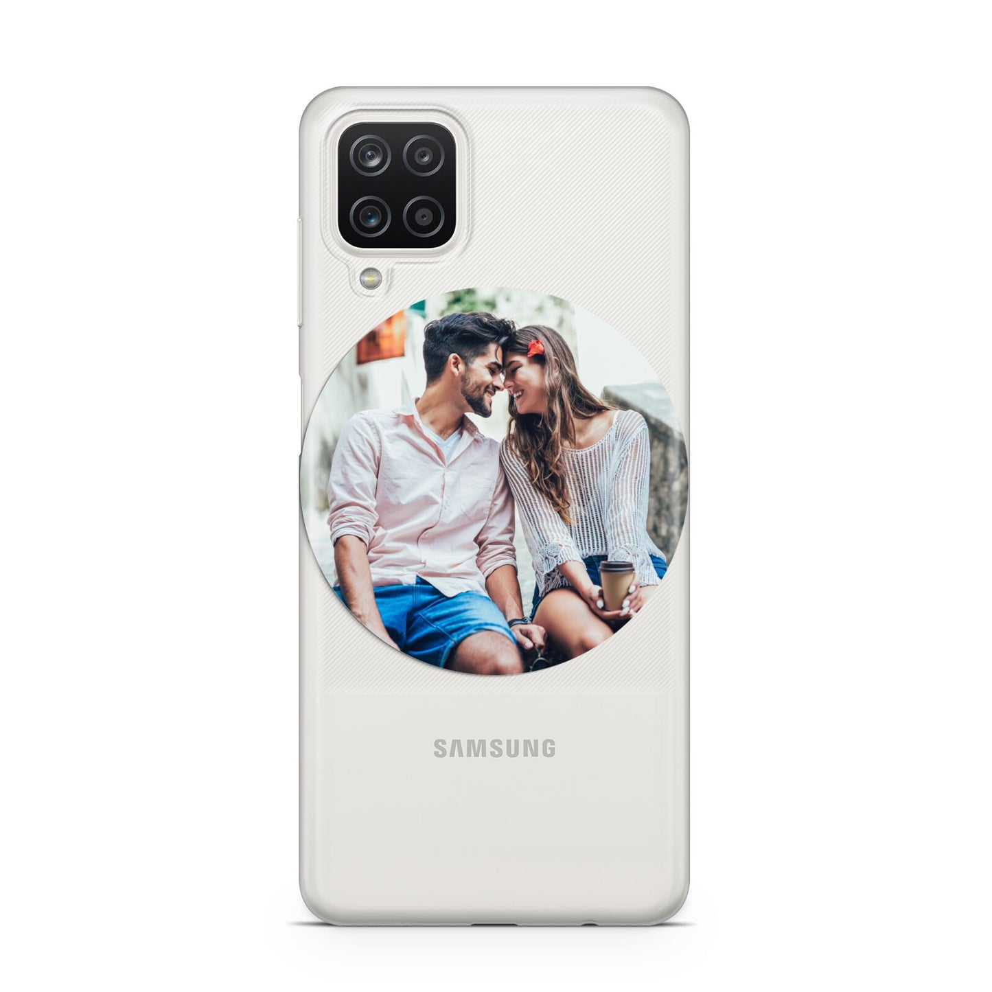 Circle Photo Upload Samsung A12 Case