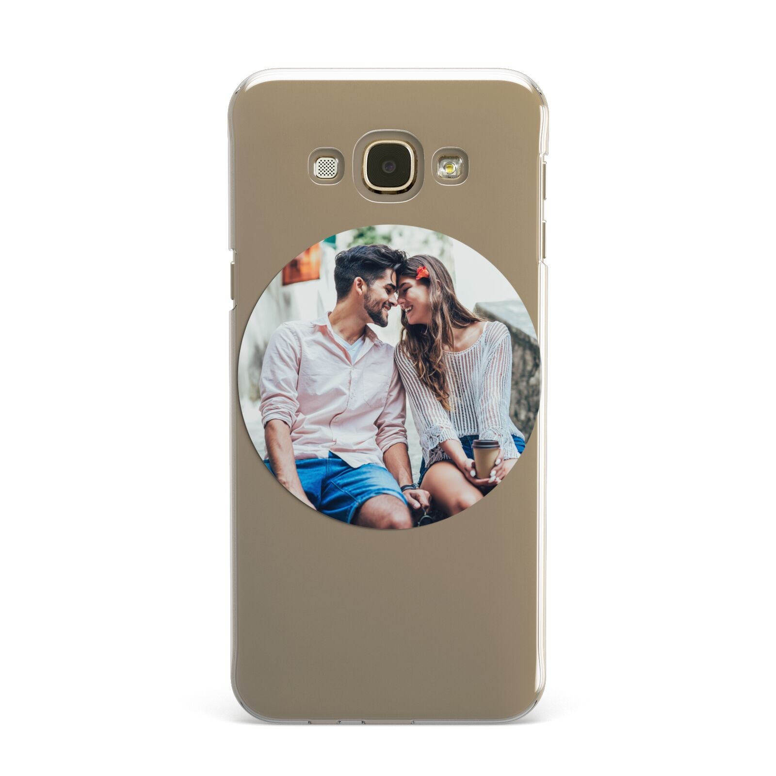 Circle Photo Upload Samsung Galaxy A8 Case