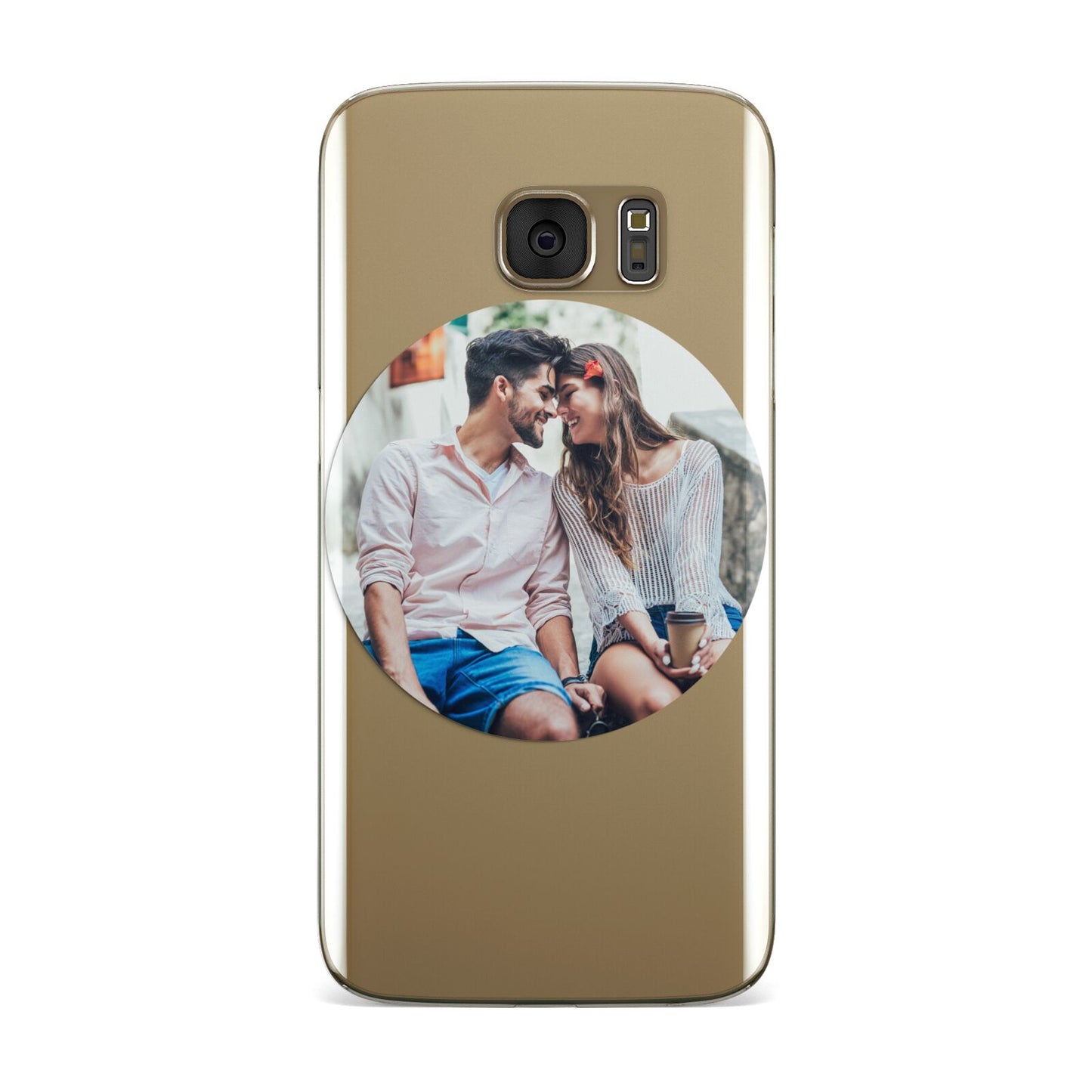 Circle Photo Upload Samsung Galaxy Case