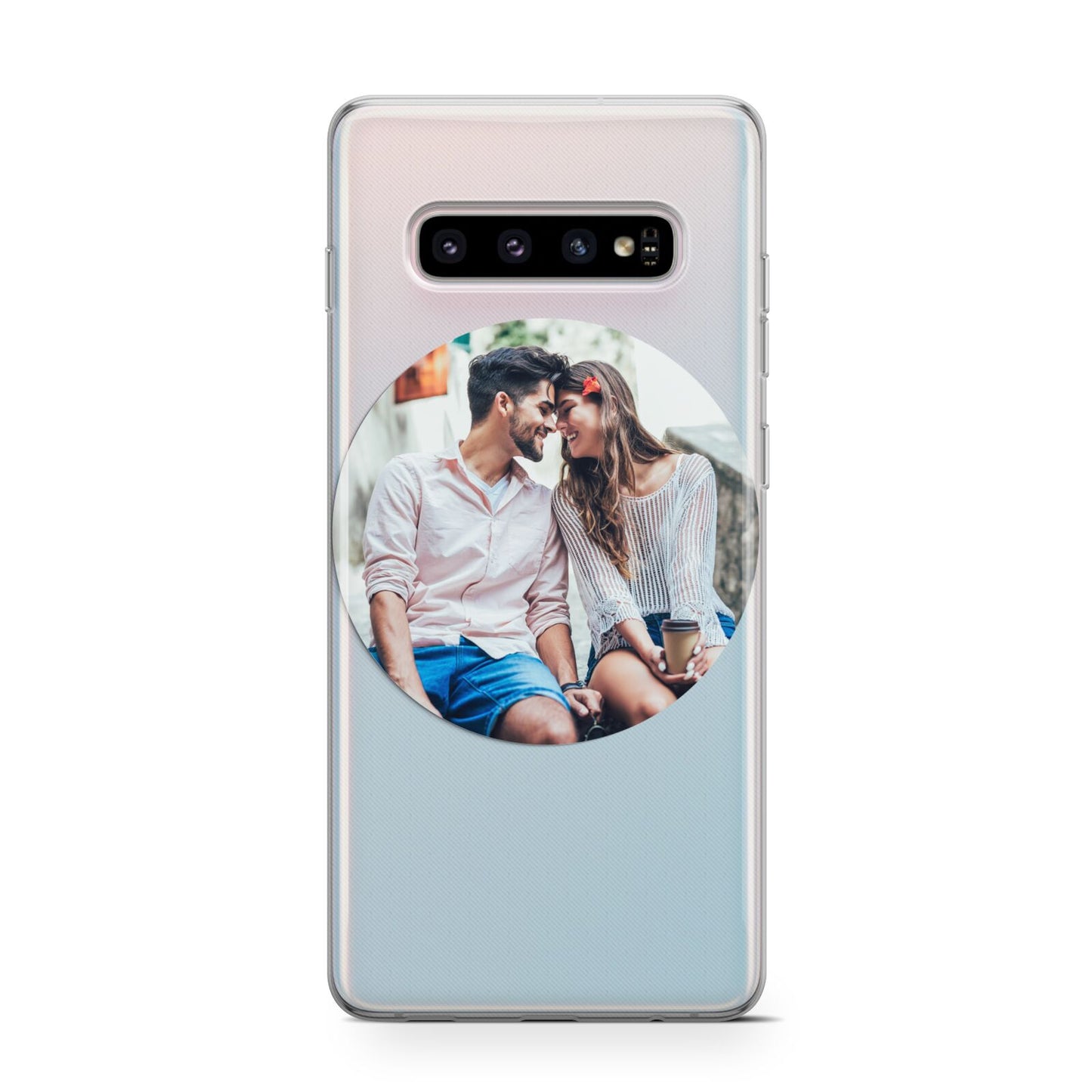 Circle Photo Upload Samsung Galaxy S10 Case