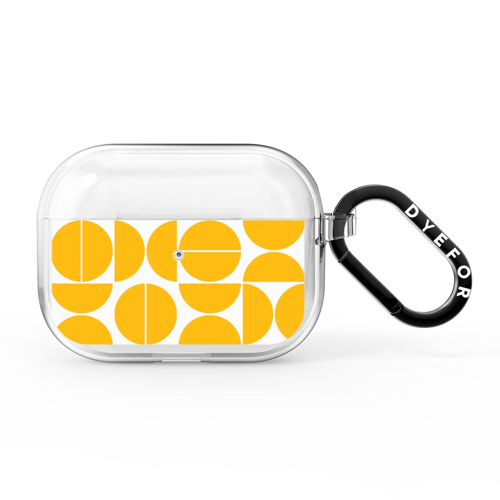 Circular Geometric Pattern AirPods Pro Clear Case