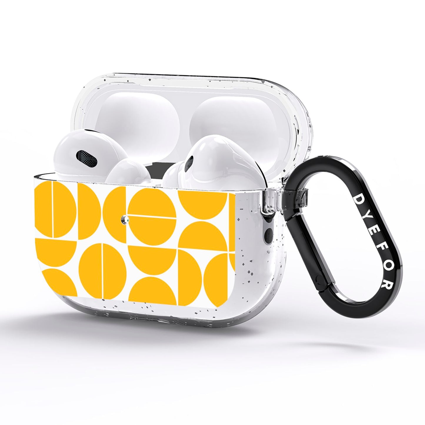 Circular Geometric Pattern AirPods Pro Glitter Case Side Image