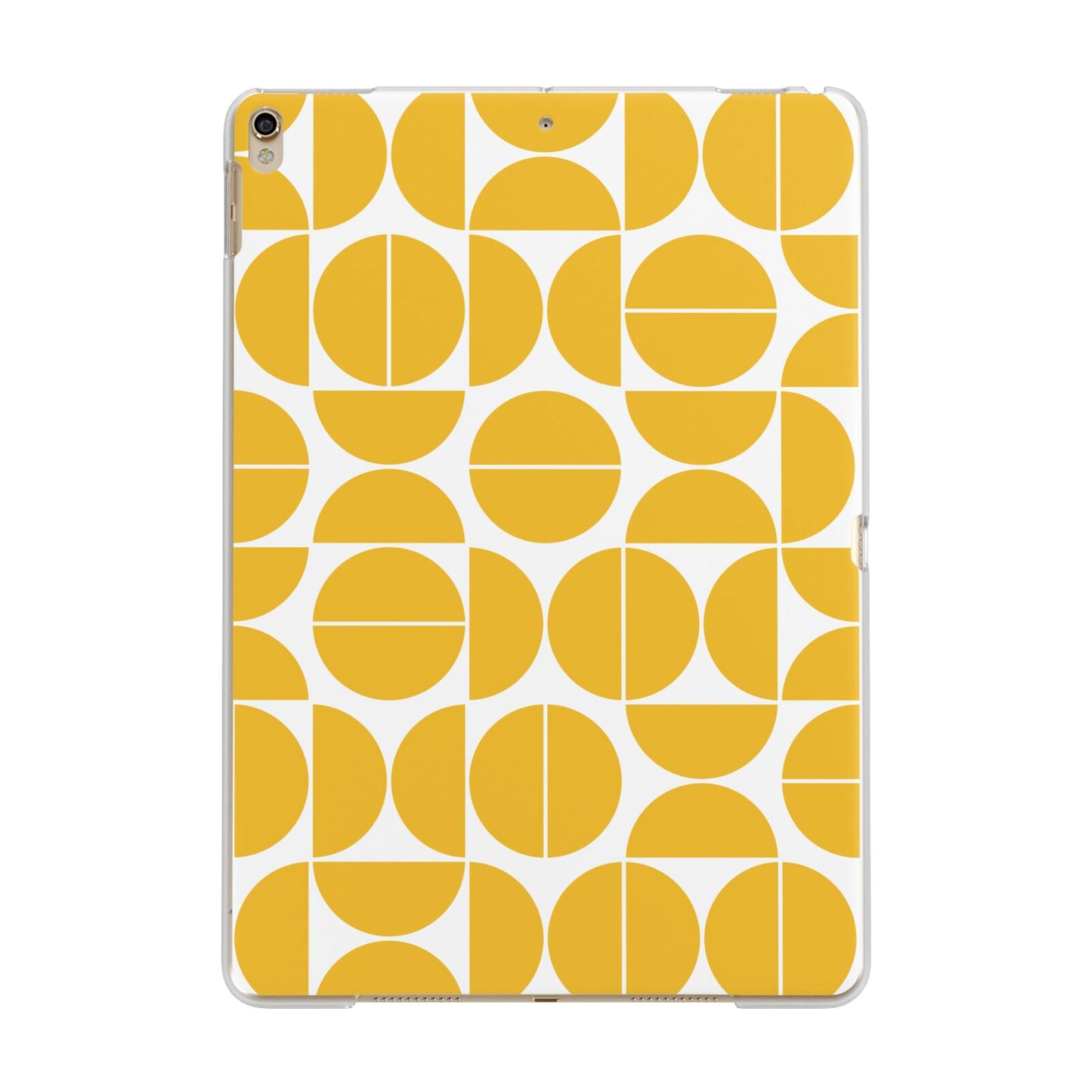 Circular Geometric Pattern Apple iPad Gold Case