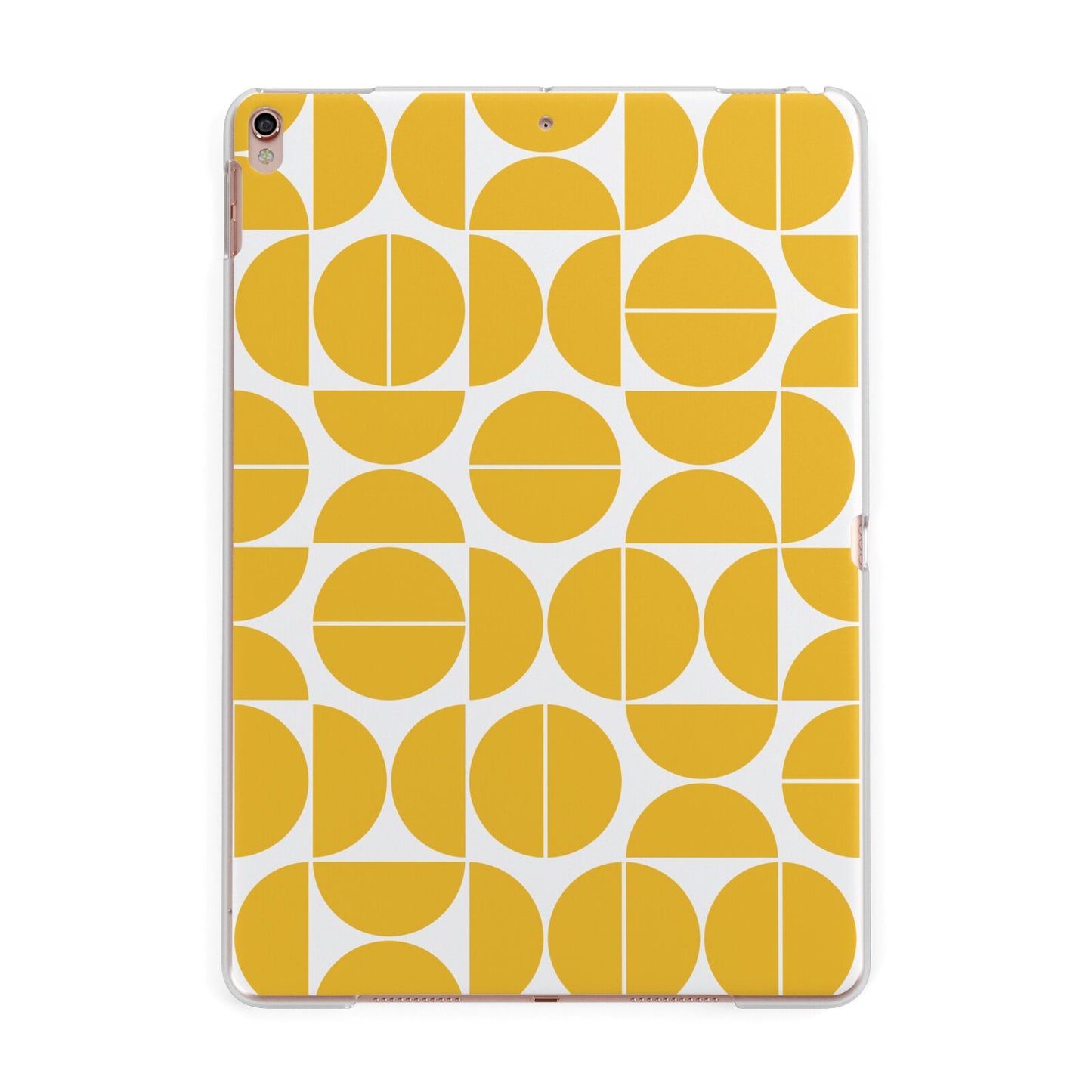 Circular Geometric Pattern Apple iPad Rose Gold Case