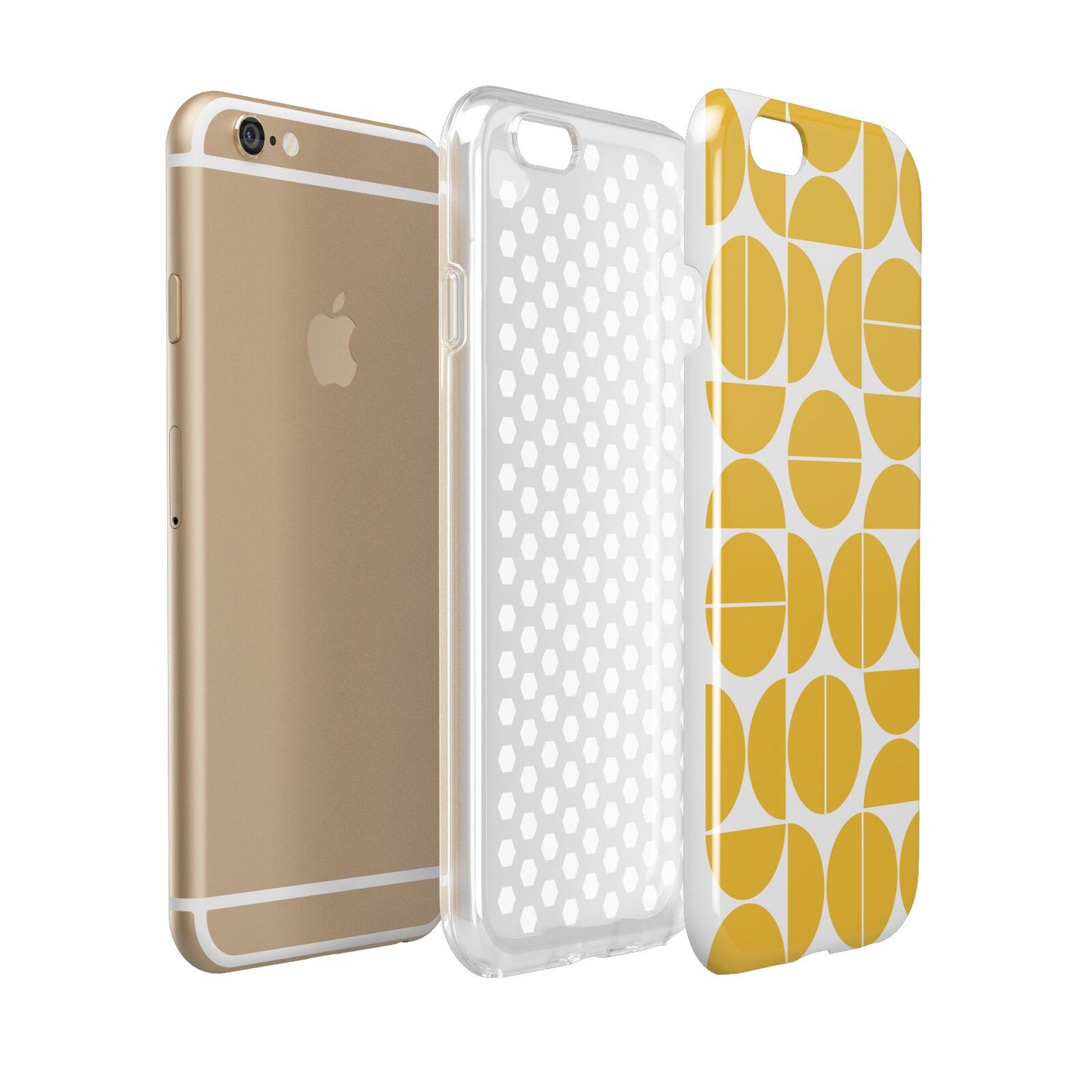 Circular Geometric Pattern Apple iPhone 6 3D Tough Case Expanded view