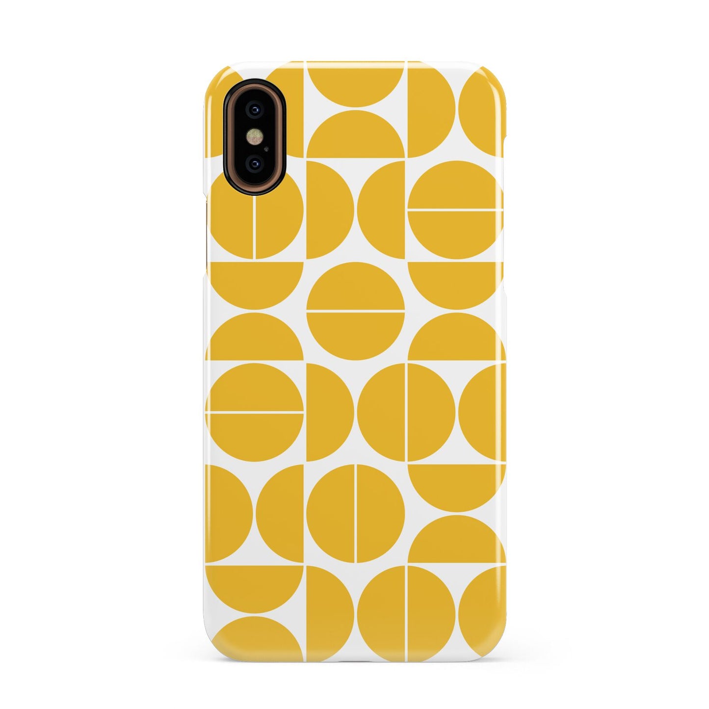 Circular Geometric Pattern Apple iPhone XS 3D Snap Case