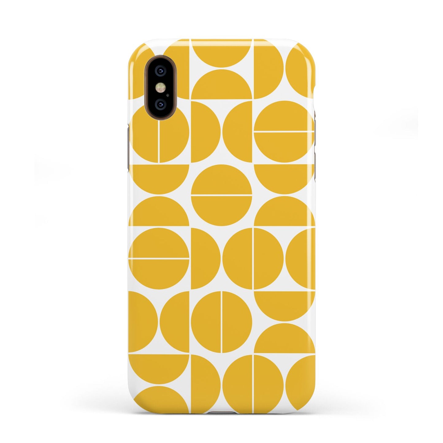 Circular Geometric Pattern Apple iPhone XS 3D Tough