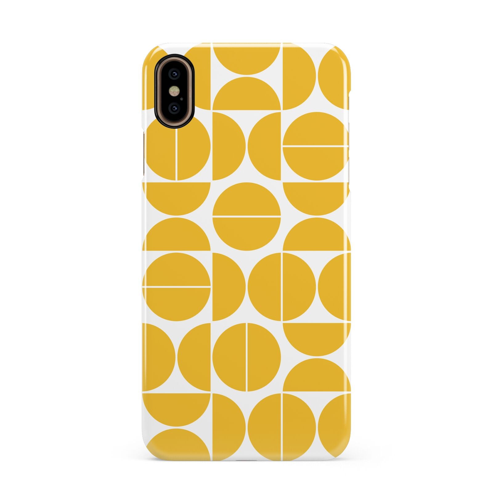 Circular Geometric Pattern Apple iPhone Xs Max 3D Snap Case